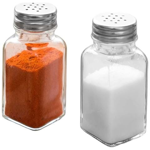 Confezione Da Due Saliera Pepiera In Vetro Con Coperchio Ultra Compatta, Trasparente - Foto 2
