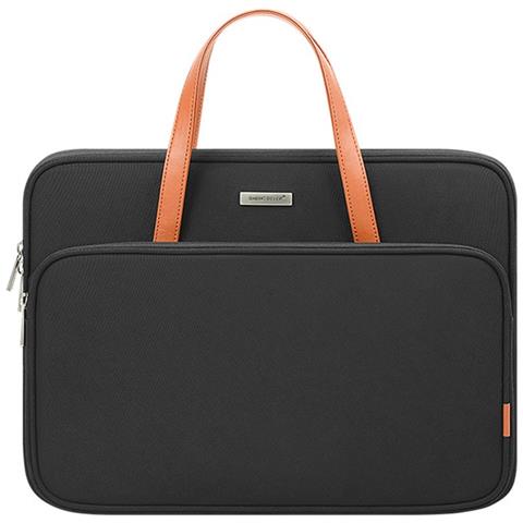 Borsa Nera Per Laptop 13.3/13.6 Pollici - Poliestere, Antigraffio E Resistente All'acqua - Foto 1