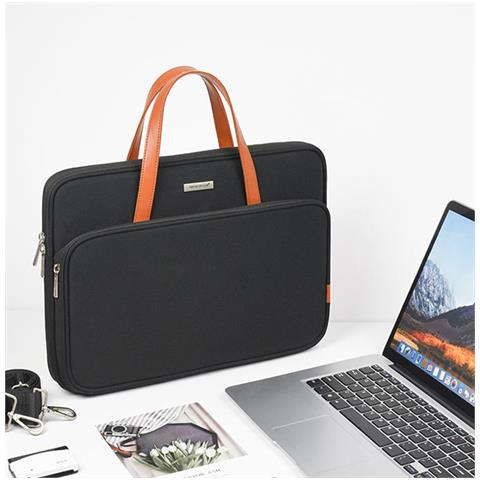 Borsa Nera Per Laptop 13.3/13.6 Pollici - Poliestere, Antigraffio E Resistente All'acqua - Foto 2
