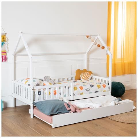Letto Per Bambini 190x90cm Bianco Marceau - Foto 2