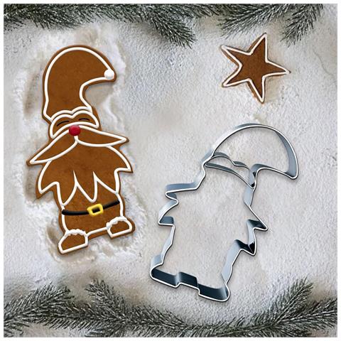 Set Di Formine Natalizie Per Biscotti 3 Pezzi Acciaio Inossidabile 13,5cm - Foto 2