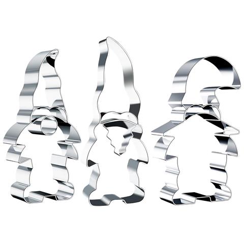 Set Di Formine Natalizie Per Biscotti 3 Pezzi Acciaio Inossidabile 13,5cm - Foto 1