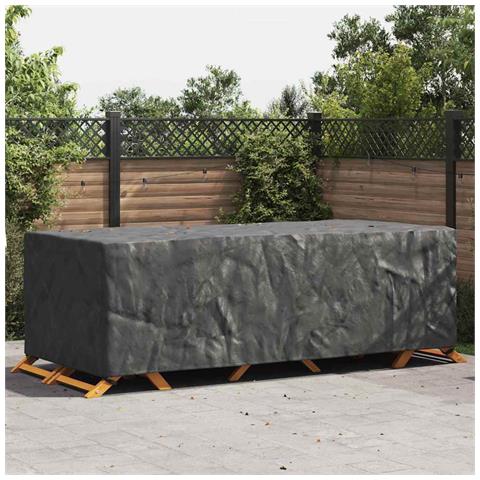 Copertura per mobili da esterno Nero 300 x 110 x 70 cm 210D - Foto 2