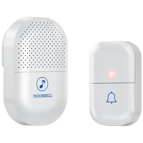 Campanello Wireless Digitale Intelligente Bianco - Spina Eu (1 Trasmettitore, 1 Ricevitore) - Foto 1