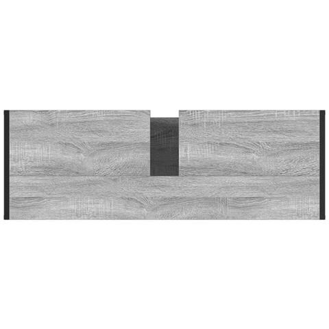 Mobile da Bagno Grigio Sonoma 90 x 30 x 60 cm Legno multistrato - Foto 9