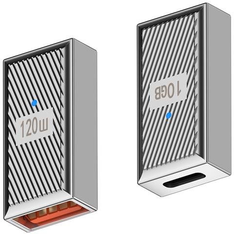 Adattatore Usb A Femmina A Usb C Maschio - Ricarica Rapida 120w E Trasferimento Dati 10gbps - Foto 2