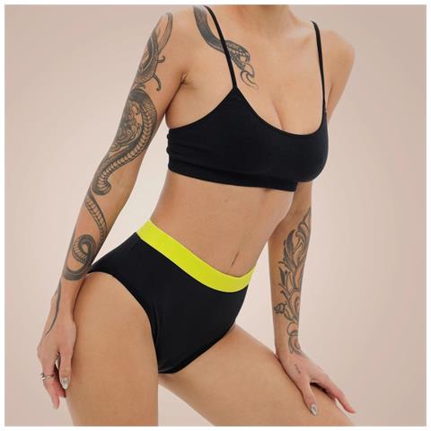 High Waist Lemon Mutande Mestruali Mutande Assorbenti Intimo Mestruale Slip Mestruali Sconti Sui Volumi Senza Colore Nero Dimensione 3xl (46) - Foto 2