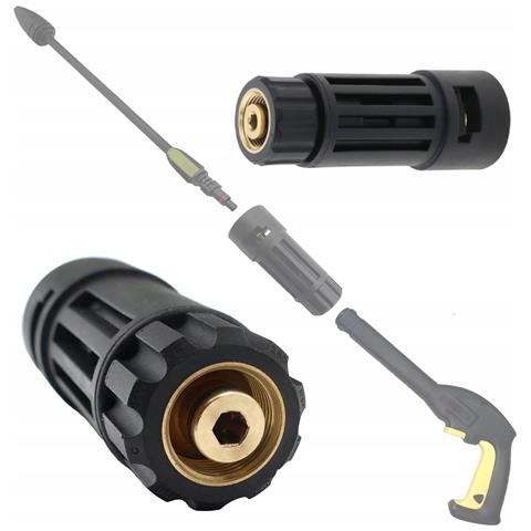 Adattatore Per Idropulitrice Compatibile Con Kärcher M22 A K Bayonet - Pressione Max 160 Bar, Temperatura Max 60°c, Alta Qualità - Foto 1