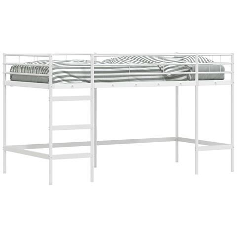 Struttura del letto loft per bambini Bianco 90 x 200 cm Acciaio - Foto 1