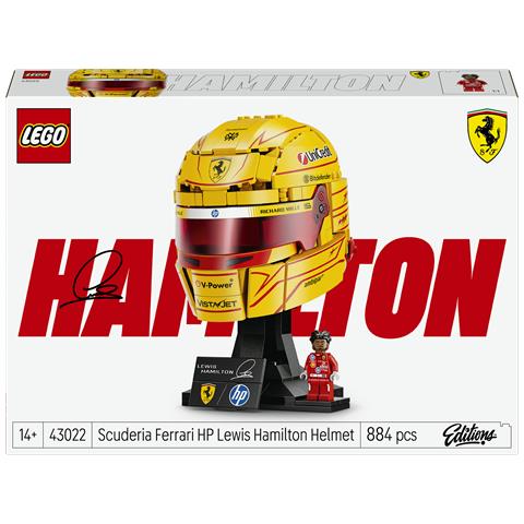 Editions 43022 Casco di Lewis Hamilton Scuderia Ferrari HP, con Minifigure F1 da Collezione, Regalo Ragazzi e Fan 14+ - Foto 1