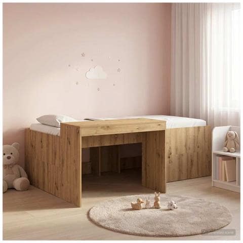 Letto alto per bambini con scrivania Rovere Artigianale - Foto 2