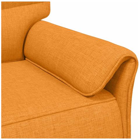 Set di divani 2 pz Giallo Scuro Tessuto - Foto 9