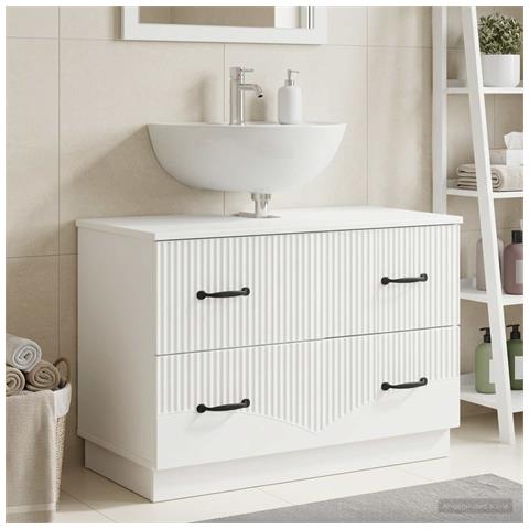 Armadio per Lavabo da Bagno HOORN Bianco 82 x 41 x 56 cm - Foto 2