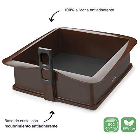 66777 Stampo da forno quadrato in silicone rimovibile, stampo da forno - Foto 2
