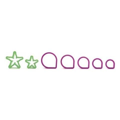 Kit 7 tagliapasta petali e sepalo di rosa - Foto 2