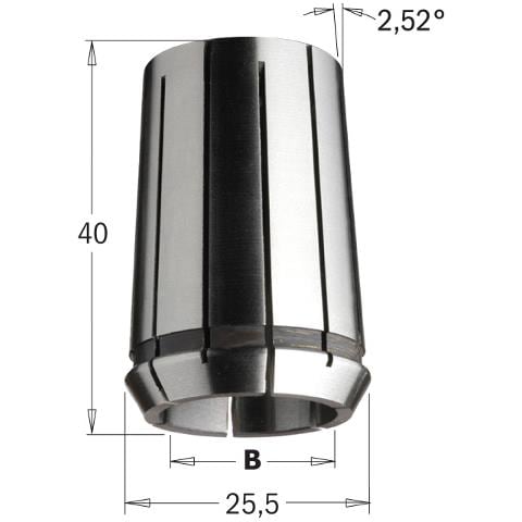 Pinza Elastica Eoc-16 Din 6388 (mm25.5x40) D=8mm 185.080.16 - Foto 1