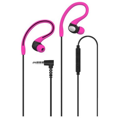 Auricolari Stereo Ear 3.5mm Active Rc colore Rosa - Foto 2