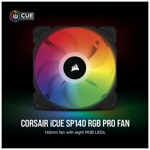PC- Gehäuselüfter Corsair SP140 RGB PRO Dual Fan Kit (CO-9050096-WW) - Foto 2