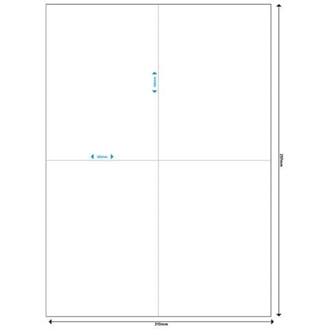 Etichette Multiuso Adesive 105x148 Mm, Bianco, Confezione 200 Pezzi - Mrink143 - Foto 3