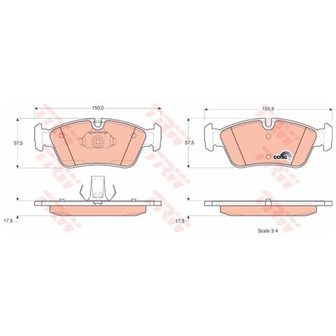 Kit Pastiglie Freno Gdb1348 - Foto 3