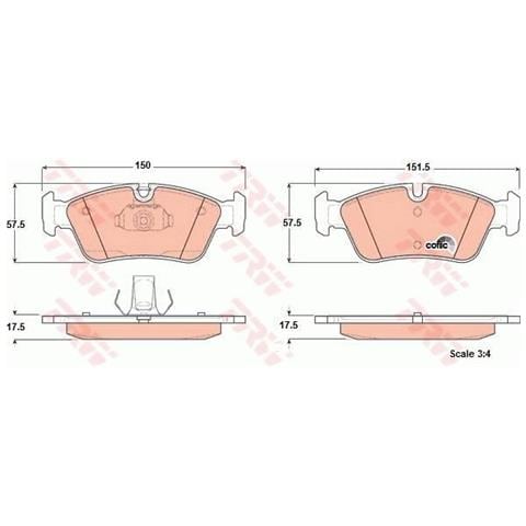 Kit Pastiglie Freno Gdb1348 - Foto 1