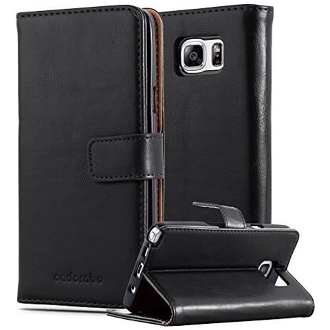 Custodia Compatibile Con Samsung Galaxy Note 5 In Nero Grafite - Coperchio Protettiva Con Chiusura Magnetica, Funzione Stand E Tasca Per Le Carte - Foto 1