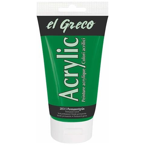 Colore Acrilico El Greco 150 Ml Verde Permanente - Foto 1