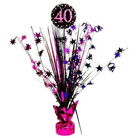 9900599 - centrotavola Per Festeggiare Il 40° Compleanno, 33 cm - Foto 1