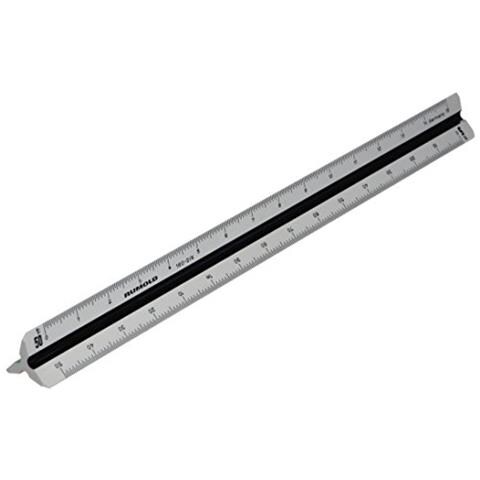 160 / din / 30 - Righello Triangolare Di Precisione In Plastica Per Ingegneri, 30 Cm - Foto 1