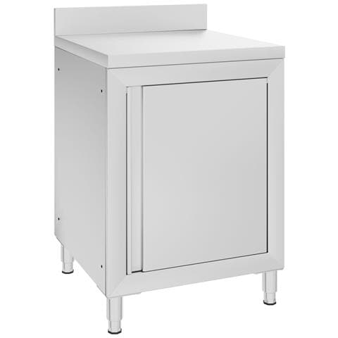 Mobiletto da Cucina Commerciale in Acciaio Inox 60x60x96 cm - Foto 1