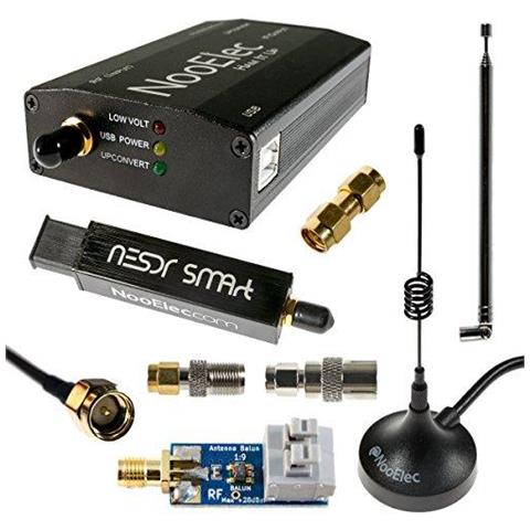 Nesdr Smart Hf Bundle Software 100khz-1.7ghz Defined Radio Set Per Hf Uhf Vhf Tra Cui Rtl-sdr Assemblato Ham It Up Upconverter Balun Adattatori Cavi - Foto 1