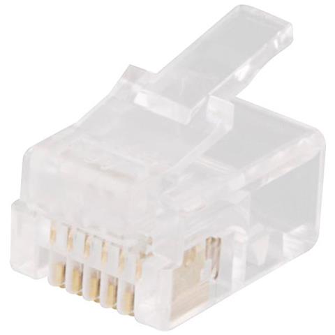 Connettore Modulare Rj12, 6p6c, Confezione Da 20, Trasparente - Foto 1