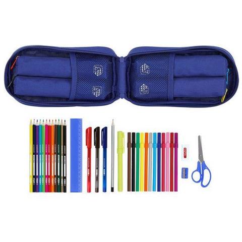 Astuccio Zaino Atlético Madrid Blu Marino (33 Pezzi)  - Foto 2