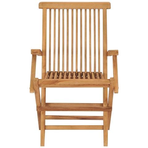 Sedie da Giardino con Cuscini Rosso Vino 8 pz Massello di Teak - Foto 2