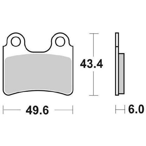 Coppia Pastiglie Freno Anteriore SBS 802HF 6568020 BETAMOTOR Rev 2T 250 - 2010