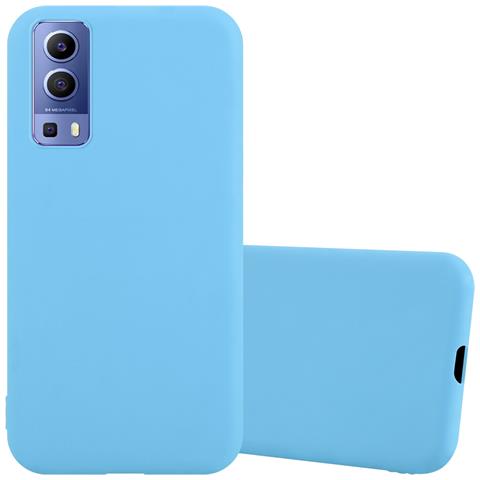 Custodia Compatibile Con Vivo Y52 5g / Y72 5g In Candy Blu - Coperchio Protettivo In Silicone Tpu Flessibile - Foto 1