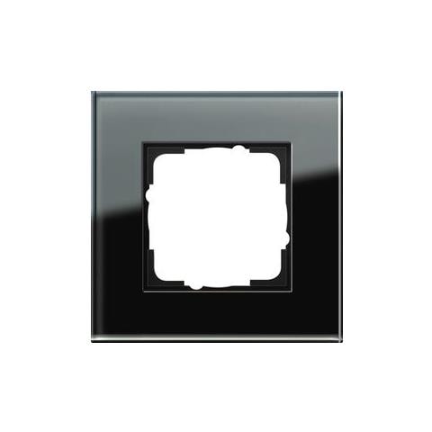 Esprit Glas Nero Placca Per Interruttori E Coperchio Per Presa - Foto 1