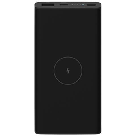 Power Bank 10W Wireless con 3 Porte USB Tipo A /C Capacità Batteria 5600 mAh Colore Nero - Foto 1