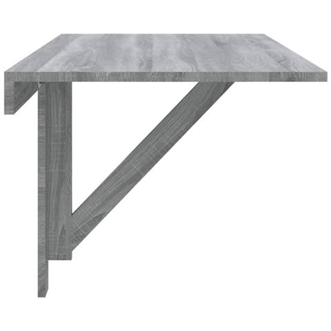 Tavolino Muro Pieghevole Grigio Sonoma 100x60x56 Cm Multistrato - Foto 6