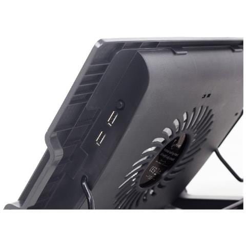 Gembird NBS-1F17T-01 base di raffreddamento per laptop 43,2 cm (17") 1500 Giri /min Nero - Foto 4