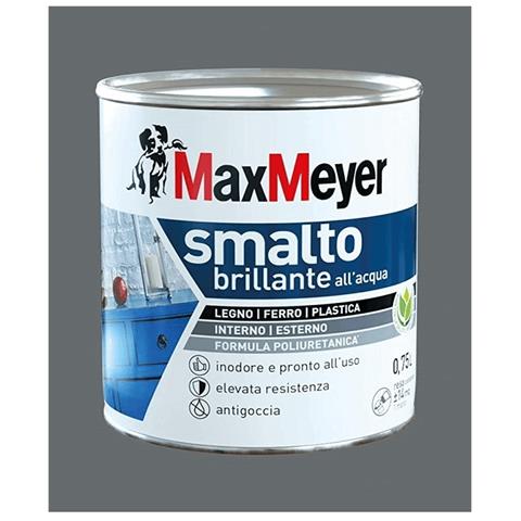 Smalto Brillante A Acqua Colore Grigio Fumo 0,75lt - Foto 1