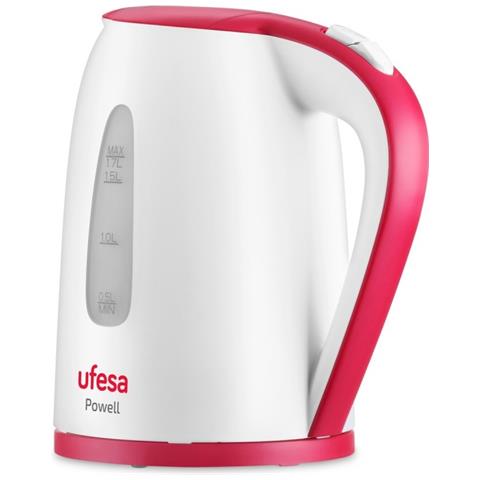 Bollitore Elettrico Powell Capacità 1.7 Litri Potenza 2200 Watt Colore Rosso Bianco - Foto 2