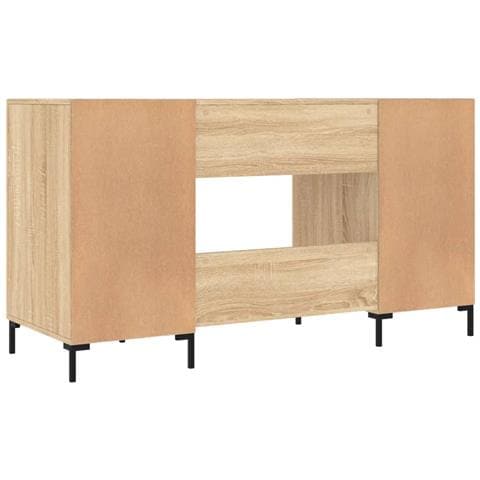 Scrivania Rovere Sonoma 140x50x75 Cm In Legno Multistrato - Foto 2