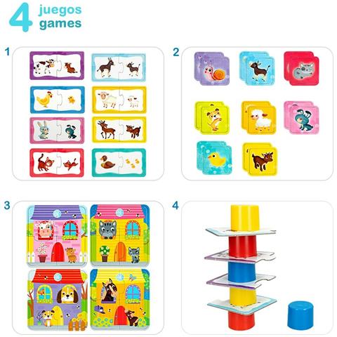 Puzzle Lisciani Carotina Baby Fattoria 4 In 1 16 X 1 X 16,5 Cm (12 Unità) - Foto 6