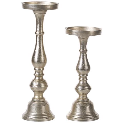 Set Di 2 Portacandele Metallo Oro Cuba - Foto 2