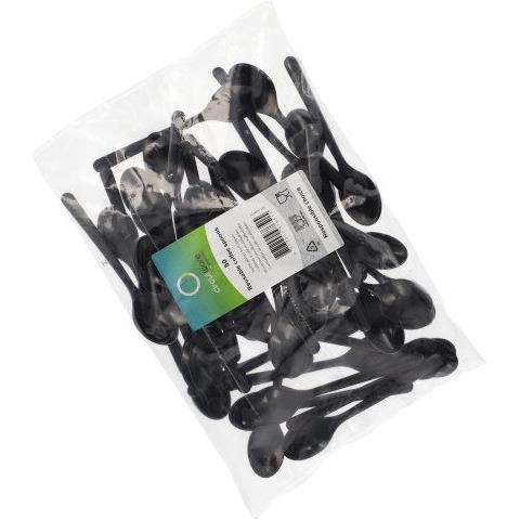 96438 cucchiaio monouso Cucchiaino da caffè monouso Polipropilene Nero 50 pz - Foto 2