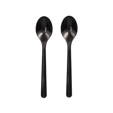 96438 cucchiaio monouso Cucchiaino da caffè monouso Polipropilene Nero 50 pz - Foto 1