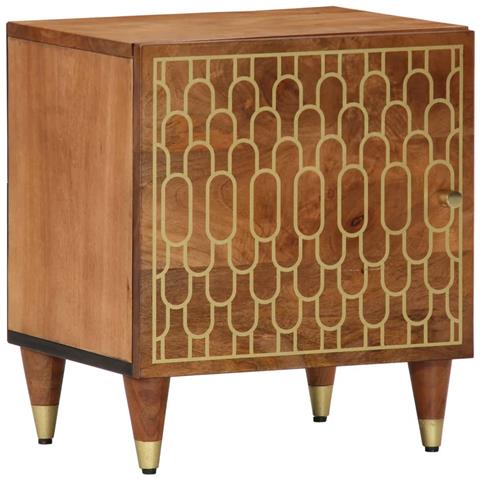 Comodino 40x33x46 Cm In Legno Massello Di Mango - Foto 1