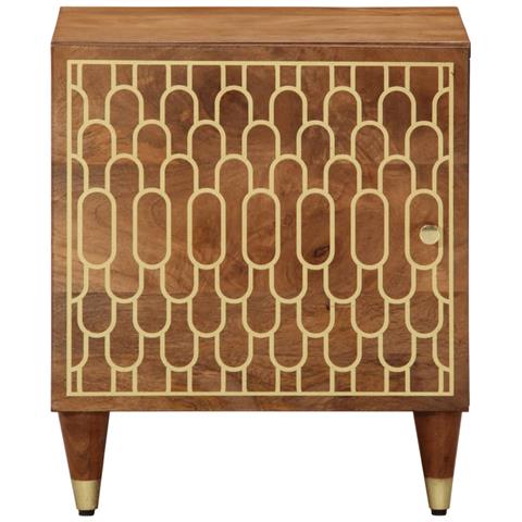 Comodino 40x33x46 Cm In Legno Massello Di Mango - Foto 2