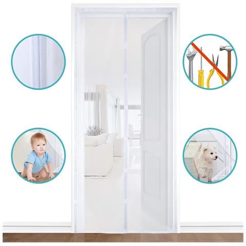 Porta Zanzariera Magnetica White S - Foto 2